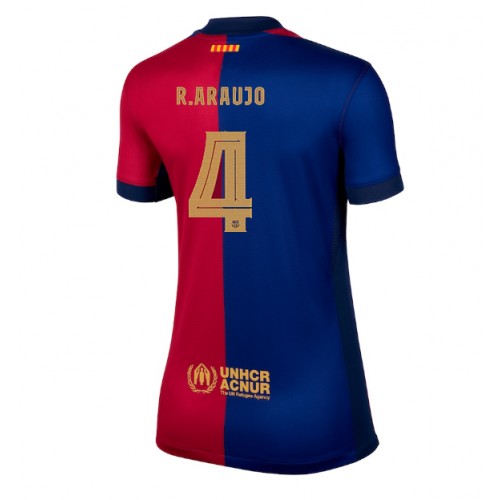 Dámy Fotbalový dres Barcelona Ronald Araujo #4 2024-25 Domácí Krátký Rukáv